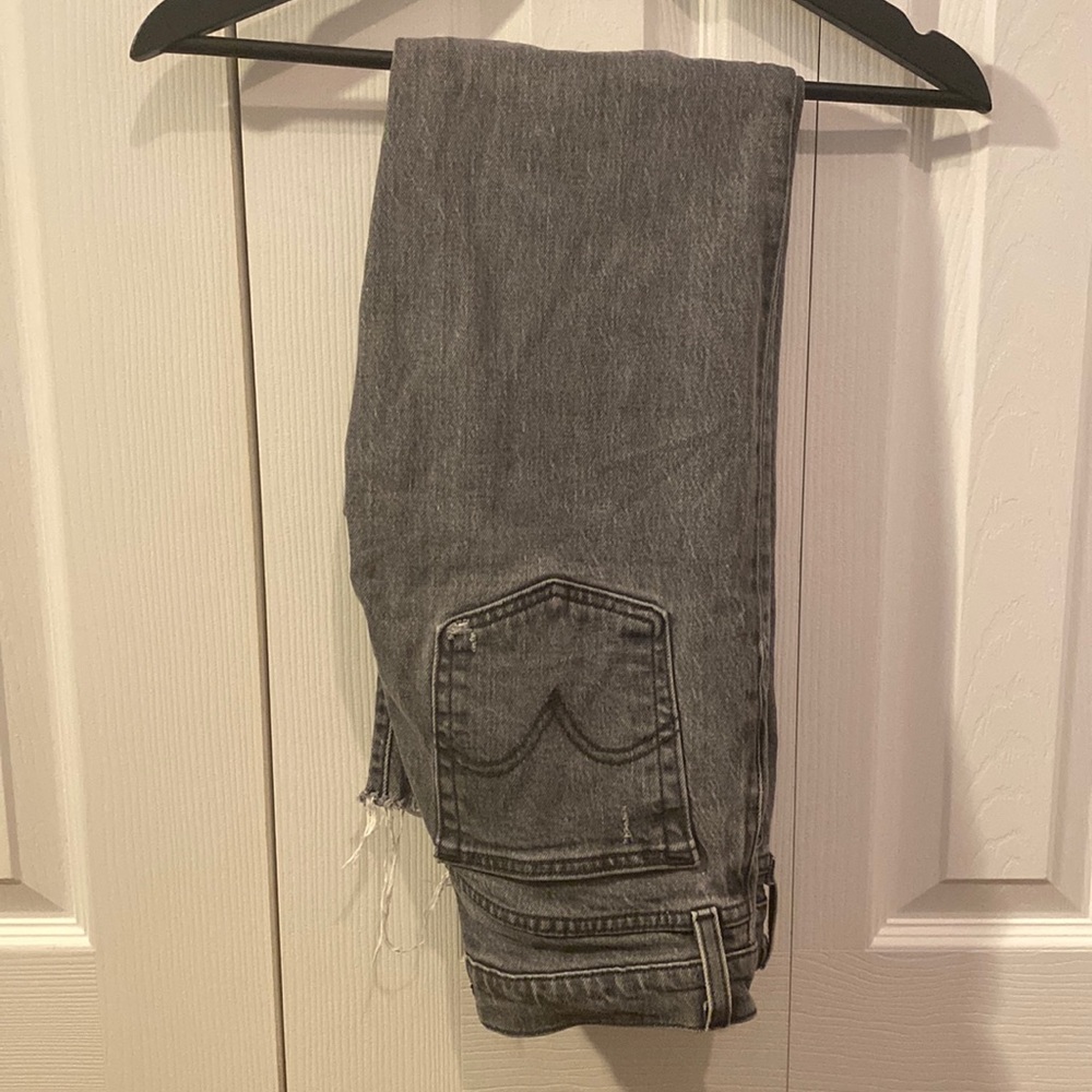 Washed straight wedge Levi jeans